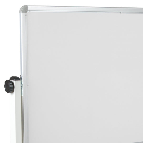 English Elm HERCULES Reversible Mobile Cork and Dry-Erase Board: Perfect for Classrooms and Meetings, 54.75"H Natural/White In Stock. Usually ships in 24 - 48 business hours YU-YCI-003-CK-GG