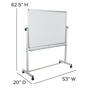 English Elm HERCULES Double-Sided Mobile Whiteboard with Magnetic Surface, Pen Tray & Smooth Mobility for All Spaces White In Stock. Usually ships in 24 - 48 business hours YU-YCI-003-GG