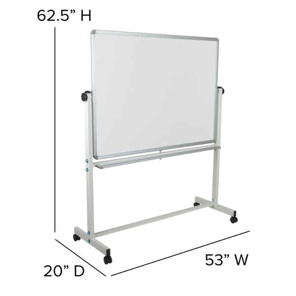 English Elm HERCULES Double-Sided Mobile Whiteboard with Magnetic Surface, Pen Tray & Smooth Mobility for All Spaces White In Stock. Usually ships in 24 - 48 business hours YU-YCI-003-GG
