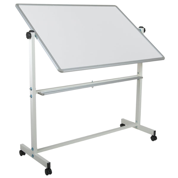 English Elm HERCULES Double-Sided Mobile Whiteboard with Magnetic Surface, Pen Tray & Smooth Mobility for All Spaces White In Stock. Usually ships in 24 - 48 business hours YU-YCI-003-GG