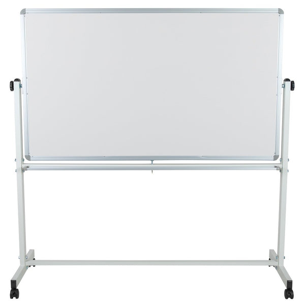 English Elm HERCULES Reversible Mobile Cork and Dry-Erase Board: Perfect for Classrooms and Meetings, 54.75"H Natural/White In Stock. Usually ships in 24 - 48 business hours YU-YCI-004-CK-GG