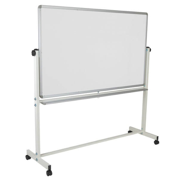 English Elm HERCULES Reversible Mobile Cork and Dry-Erase Board: Perfect for Classrooms and Meetings, 54.75"H Natural/White In Stock. Usually ships in 24 - 48 business hours YU-YCI-005-CK-GG