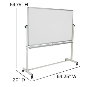 English Elm HERCULES Double-Sided Mobile Whiteboard with Magnetic Surface, Pen Tray & Smooth Mobility for All Spaces White In Stock. Usually ships in 24 - 48 business hours YU-YCI-005-GG