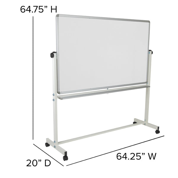 English Elm HERCULES Double-Sided Mobile Whiteboard with Magnetic Surface, Pen Tray & Smooth Mobility for All Spaces White In Stock. Usually ships in 24 - 48 business hours YU-YCI-005-GG