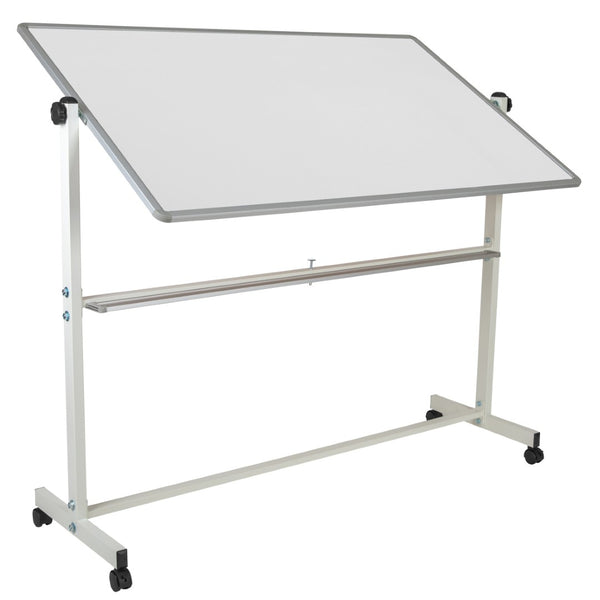 English Elm HERCULES Double-Sided Mobile Whiteboard with Magnetic Surface, Pen Tray & Smooth Mobility for All Spaces White In Stock. Usually ships in 24 - 48 business hours YU-YCI-005-GG
