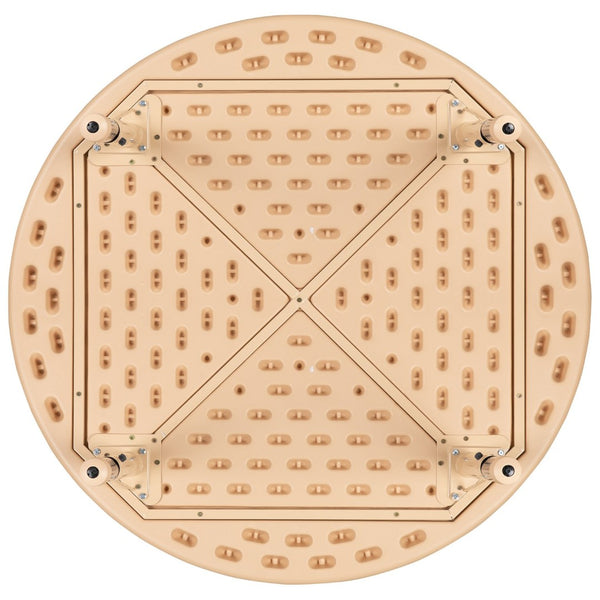 English Elm Wren Height Adjustable Activity Table for Kids - Durable, Round Design for Playrooms & Classrooms Natural 45" Round YU-YCX-005-2-ROUND-TBL-NAT-GG