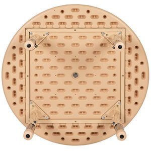 English Elm Wren Height Adjustable Activity Table for Kids - Durable, Safe, and Perfect for Learning Spaces Natural 33" Round YU-YCX-007-2-ROUND-TBL-NAT-GG