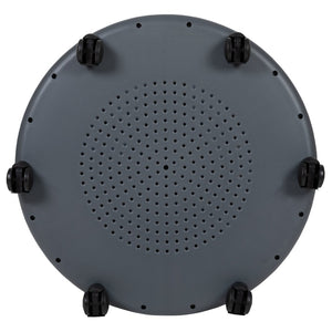 English Elm Laikyn Mobile Desk Chair with 360° Tablet Arm, Under-Seat Storage & Ergonomic Design for Learning Dark Gray YU-YCX-019-DG-GG