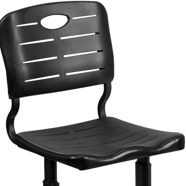 English Elm Nila Adjustable Height Black Student Chair - Ergonomic, Durable Design for Classrooms & Learning Spaces YU-YCX-09010-GG
