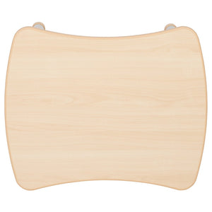 English Elm Emmy Rectangular Height Adjustable Activity Table Set with 2 Durable Chairs for Early Learners Natural 21.875"W x 26.625"L YU-YCY-098-0032-RECT-TBL-NAT-GG