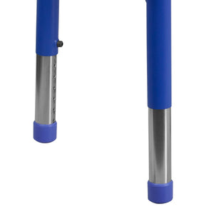 English Elm Wren Rectangular Height Adjustable Activity Table for Kids – Durable, Safe for Classrooms & Playrooms Blue 21.875"W x 26.625"L YU-YCY-098-RECT-TBL-BLUE-GG