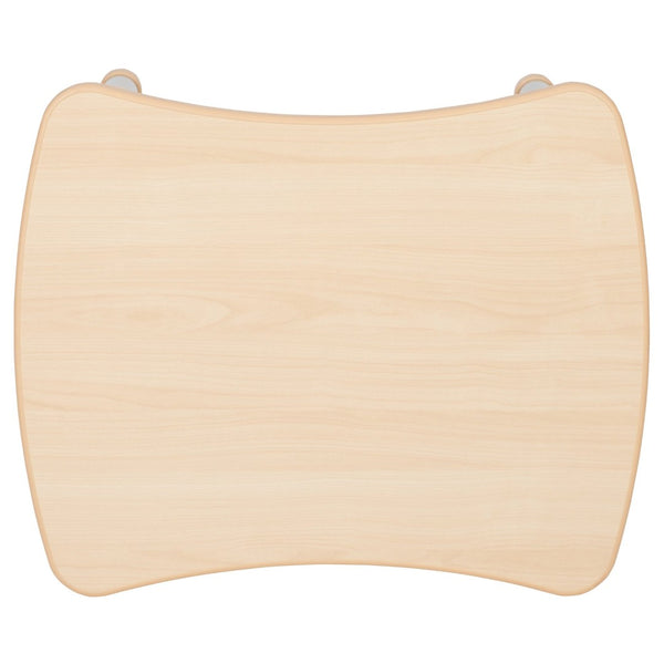 English Elm Wren Rectangular Height Adjustable Activity Table for Kids – Durable, Safe for Classrooms & Playrooms Natural 21.875"W x 26.625"L YU-YCY-098-RECT-TBL-NAT-GG