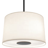 Robert Abbey Echo Pendant Deep Patina Bronze Fondine Fabric Shade