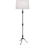 Robert Abbey Grace Floor Lamp DEEP PATINA BRONZE FINISH Oyster Linen Shade