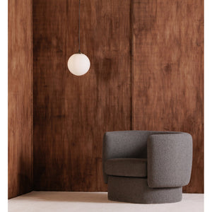 Moe's Home Sol Pendant Light - Antique Brass & Frosted Glass, Retro Chic Design For Modern Home Elegance Yellow Iron Lamp And Canopy,Frosted Glass Shade Za-1001-51