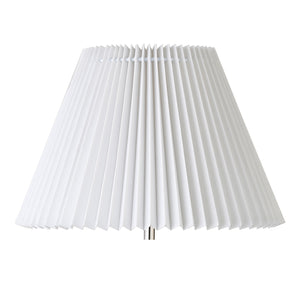 Moe's Home Tuve Table Lamp - Art Deco Elegance With Pleated Shade For Warm Ambiance In Any Room Black Polyresin Base,Fabric Shade Za-1003-02