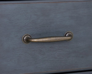 Legends Furniture Bridgevine Home Americana Dresser, No Assembly Required, Corduroy Blue Finish Blue Solids And Veneers Zamr-7013