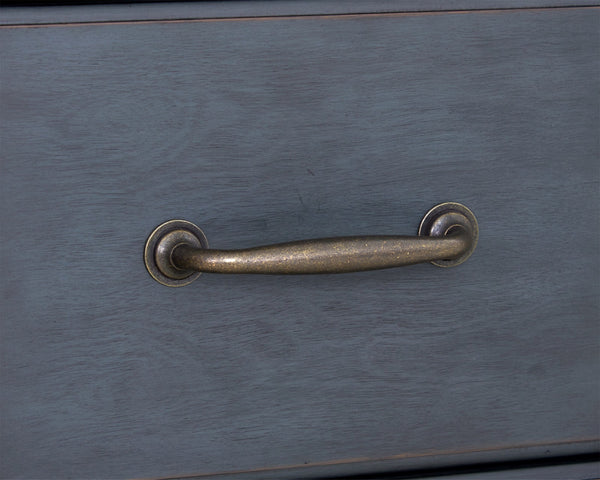 Legends Furniture Bridgevine Home Americana Dresser, No Assembly Required, Corduroy Blue Finish Blue Solids And Veneers Zamr-7013