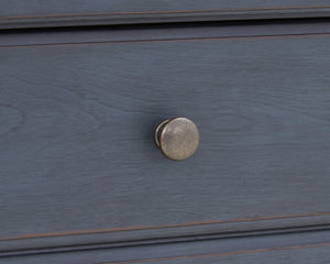 Legends Furniture Bridgevine Home Americana Nightstand, No Assembly Required, Corduroy Blue Finish Blue Solids And Veneers Zamr-7015