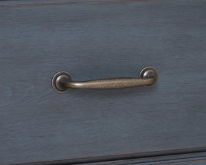 Legends Furniture Bridgevine Home Americana Chest, No Assembly Required, Corduroy Blue Finish Blue Solids And Veneers Zamr-7016