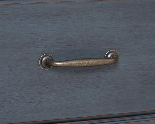 Legends Furniture Bridgevine Home Americana Chest, No Assembly Required, Corduroy Blue Finish Blue Solids And Veneers Zamr-7016