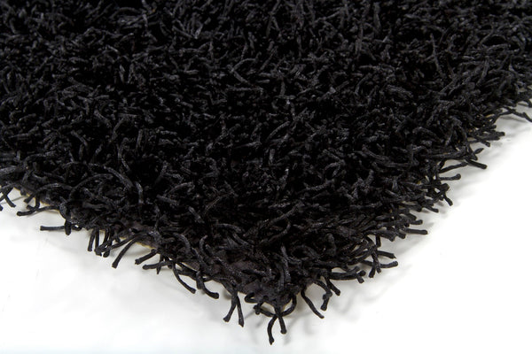 Chandra Rugs Hand-woven Contemporary Rug - Elevate Your Space With Luxurious Texture And Timeless Style For Comfort Black Polyester Zar14503-46