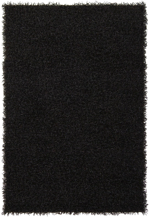 Chandra Rugs Hand-woven Contemporary Rug - Elevate Your Space With Luxurious Texture And Timeless Style For Comfort Black Polyester Zar14503-46