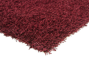 Chandra Rugs Hand-woven Luxurious Rug - Unique Handmade Design In 100% Polyester For Modern Home Décor Elegance Plum Polyester Zar14504-46