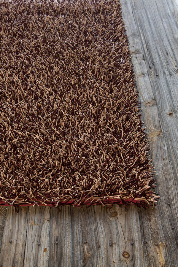 Chandra Rugs Hand-woven Contemporary Rug: Luxurious 100% Polyester, Durable & Easy To Maintain For Any Space! Plum,Cream Polyester Zar14509-46