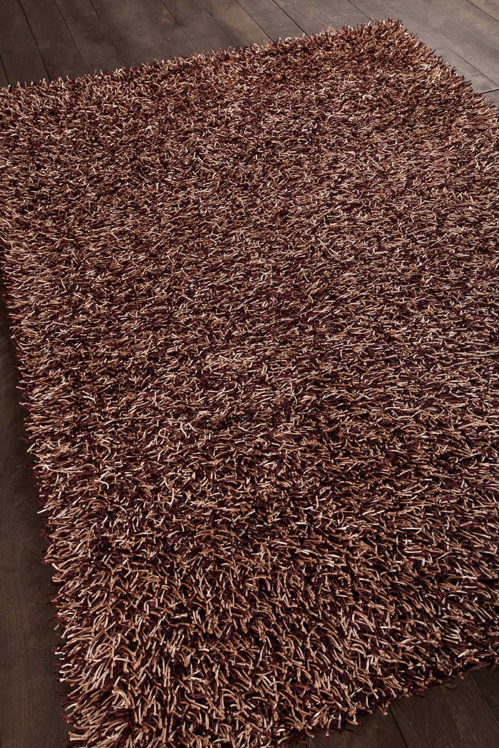 Chandra Rugs Hand-woven Contemporary Rug: Luxurious 100% Polyester, Durable & Easy To Maintain For Any Space! Plum,Cream Polyester Zar14509-46