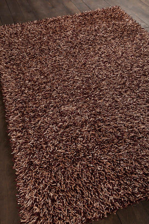 Chandra Rugs Hand-woven Contemporary Rug: Luxurious 100% Polyester, Durable & Easy To Maintain For Any Space! Plum,Cream Polyester Zar14509-46