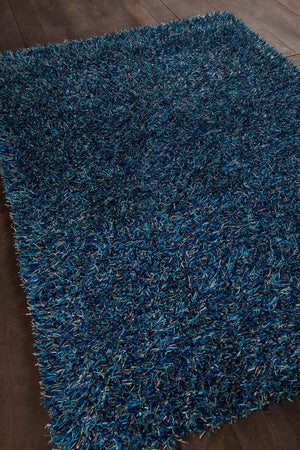 Chandra Rugs Hand-woven Contemporary Rug - Exquisite Artisanal Design For Modern Living Spaces, Durable Comfort Navy,Blue,Grey Polyester Zar14512-46