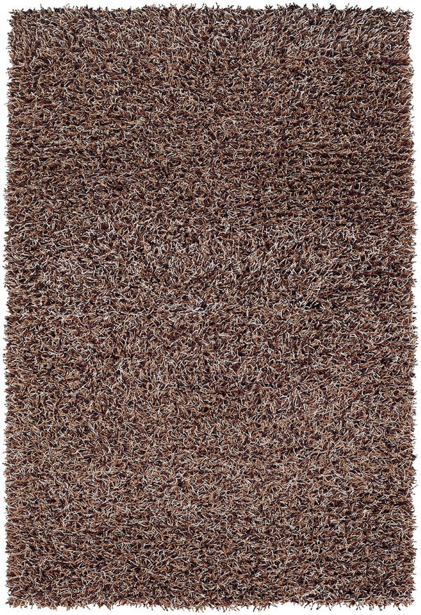 Chandra Rugs Hand-woven Contemporary Rug - Luxurious 100% Polyester Design For A Chic, Comfortable Home Upgrade! Brown,Plum,Ivory Polyester Zar14514-46
