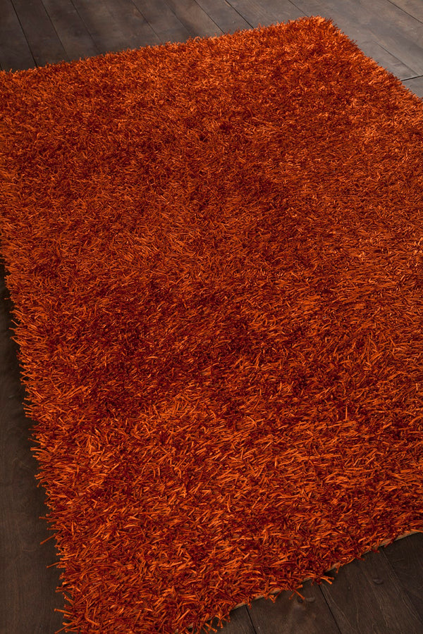 Chandra Rugs Hand-woven Contemporary Rug - Exquisite 100% Premium Polyester For Style, Comfort, And Unique Artistry Rust Polyester Zar14524-46