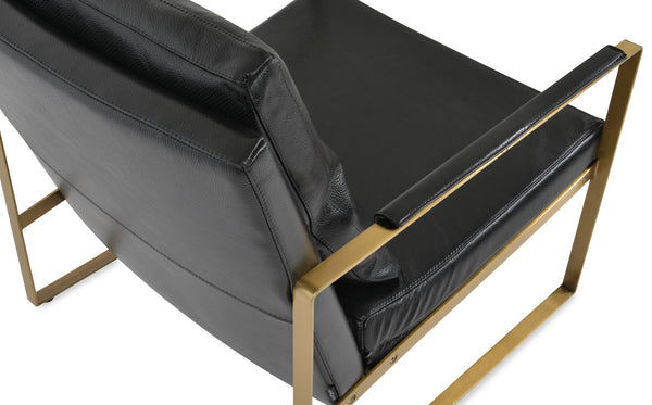 Soho Concept Zara Armchair Gold - Luxurious Boucle Fabric, Genuine Leather, 10-year Guarantee, Glamorous Design Brass,Gold,Black  Soho-concept-dining-chair-12620
