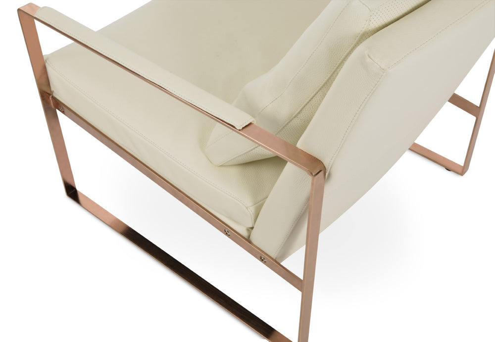 Soho Concept Zara Armchair Gold - Luxurious Boucle Fabric, Genuine Leather, 10-year Guarantee, Glamorous Design Gold,White  Soho-concept-dining-chair-13351