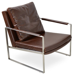 Soho Concept Zara Armchair - Modern Design With Brushed Stainless Steel Base, Velvet & Camira Fabric Options!   Soho-concept-dining-chair-12639