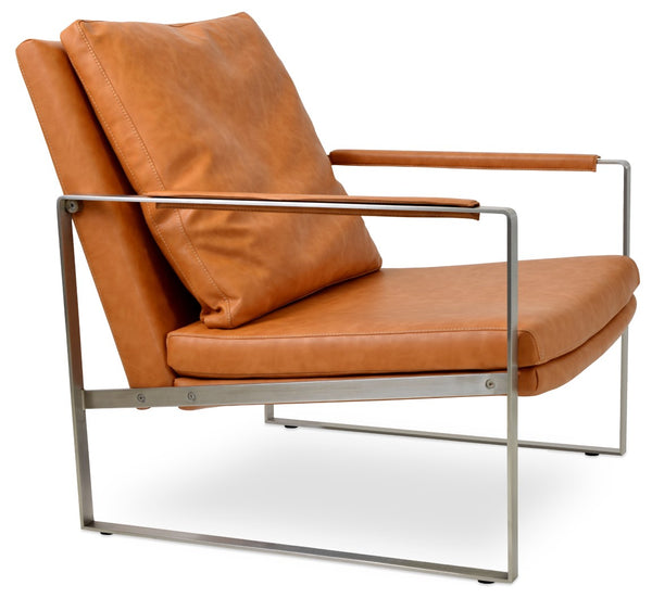 Soho Concept Zara Armchair - Modern Design With Brushed Stainless Steel Base, Velvet & Camira Fabric Options!   Soho-concept-dining-chair-12637