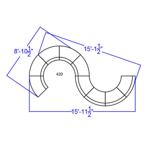 English Elm HERCULES Alon Series 9-Piece Reception Seating Set for Modern Lobbies and Waiting Areas Melrose White ZB-803-420-SET-WH-GG