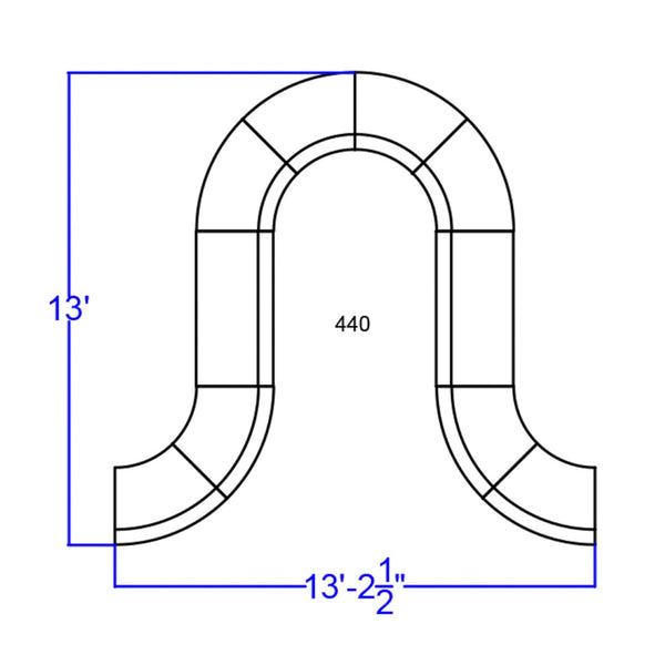 English Elm HERCULES Alon Series LeatherSoft Reception Set – 10-Piece Modular Lounge Configuration for Offices Black ZB-803-440-SET-BK-GG
