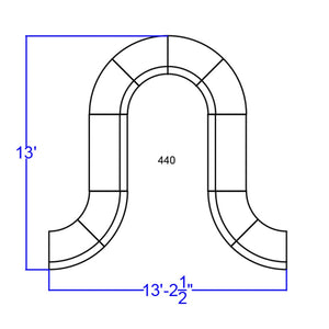 English Elm HERCULES Alon Series LeatherSoft Reception Set – 10-Piece Modular Lounge Configuration for Offices Melrose White ZB-803-440-SET-WH-GG