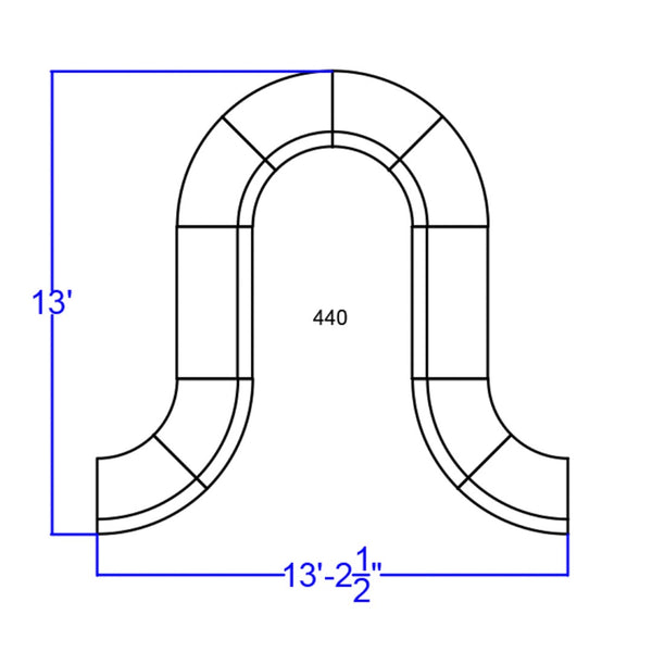 English Elm HERCULES Alon Series LeatherSoft Reception Set – 10-Piece Modular Lounge Configuration for Offices Melrose White ZB-803-440-SET-WH-GG
