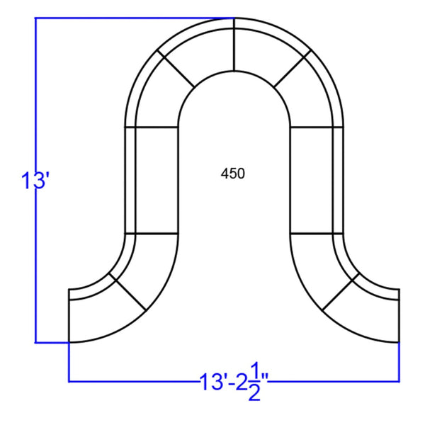 English Elm HERCULES Alon Series Reception Seating Configuration, 10-Piece Set for Professional Comfort & Style Black ZB-803-450-SET-BK-GG