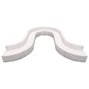 English Elm HERCULES Alon Series Reception Seating Configuration, 10-Piece Set for Professional Comfort & Style Melrose White ZB-803-450-SET-WH-GG