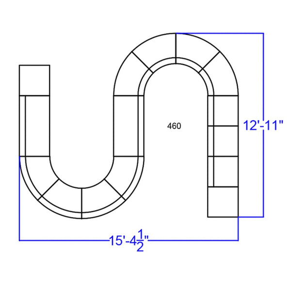 English Elm HERCULES Alon Series Modular LeatherSoft Reception Set for Stylish Comfort and Flexible Layouts Melrose White ZB-803-460-SET-WH-GG