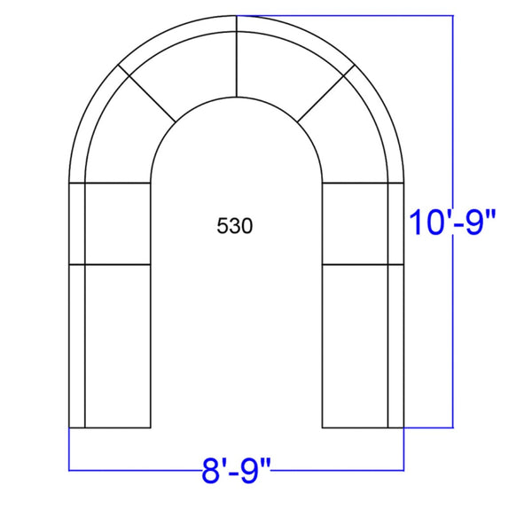 English Elm HERCULES Alon Series Modular Reception Seating Set - 8 Pieces for Modern Office Comfort & Style Melrose White ZB-803-530-SET-WH-GG