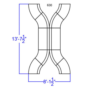 English Elm HERCULES Alon Series Modular Reception Seating Set for Offices, Lobbies, and Hospitality Spaces Black ZB-803-630-SET-BK-GG