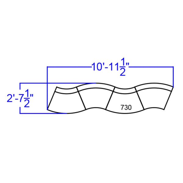 English Elm HERCULES Alon Series Modular Reception Seating Set - Contemporary, Durable, and Reconfigurable 4-Piece Black ZB-803-730-SET-BK-GG