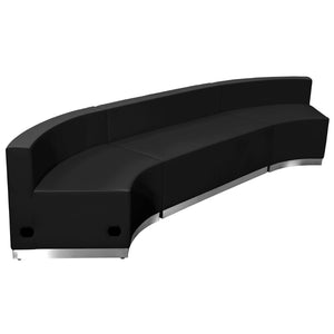 English Elm HERCULES Alon Series Reception Set - Modern 3-Piece Configuration for Stylish Comfort and Flexibility Black ZB-803-770-SET-BK-GG