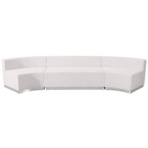 English Elm HERCULES Alon Series Reception Set - Modern 3-Piece Configuration for Stylish Comfort and Flexibility Melrose White ZB-803-770-SET-WH-GG